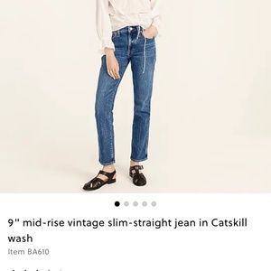 NWT Vintage slim-straight jean in Catskill Wash - 9” rise